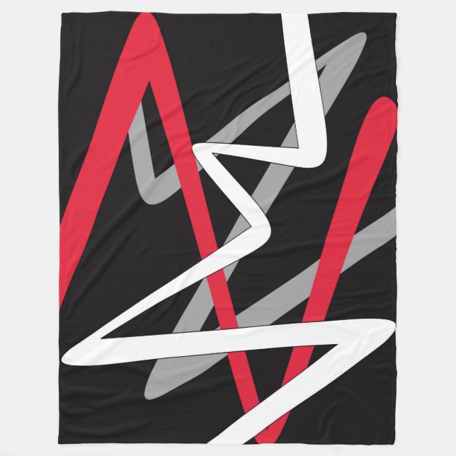 Polaire Grosse couverture en polaire, moderne, abstrait, n (Devant)