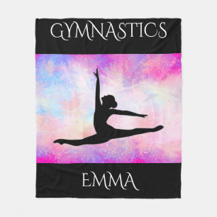 Polaire Gymnastique toison couverture avec nom personnalis