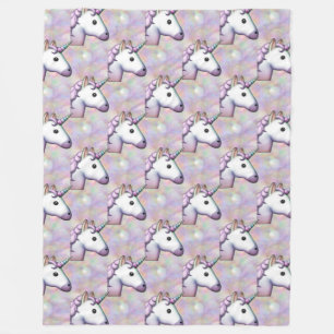 Polaire hologramme unicorn emoji chambre couverture