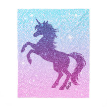 Joli MILIEU de couverture d'ouatine de licorne de