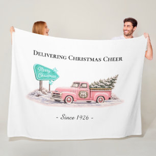 Polaire Jolie couverture de Noël pour sapin rose
