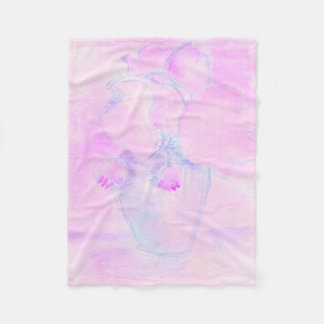 Polaire Jolie couverture en molleton de fleurs violettes e