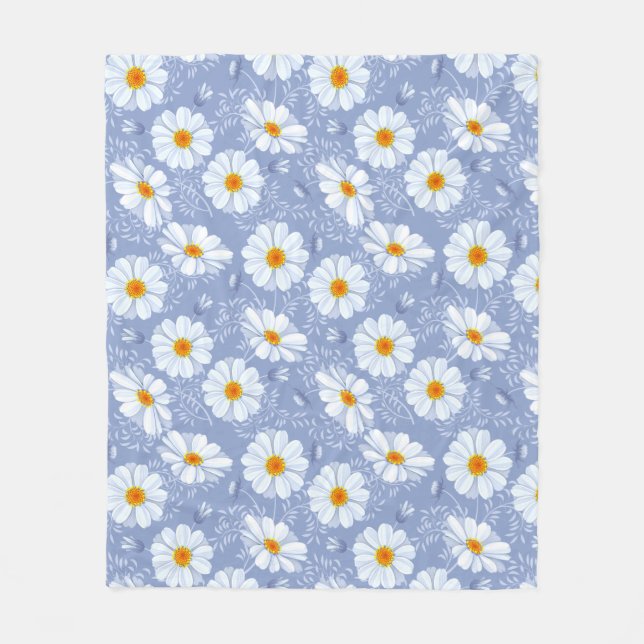 Polaire Jolie couverture personnalisée en molleton Daisy,  (Devant)