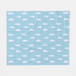Polaire Jolis nuages pastel sur une couverture en molleton