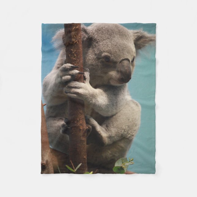Polaire Koala adorable se tenant sur la couverture (Devant)