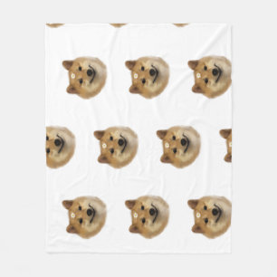 Polaire La couverture de l'Motif Fat Shiba Inu