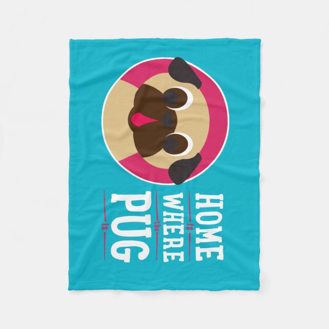 Polaire La maison est où le carlin est couverture (Devant)