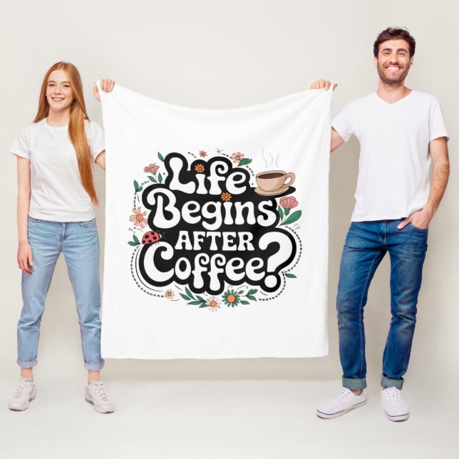 Polaire La vie commence après le café - Couverture confort (En situation)