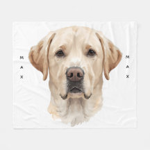 Labrador Retriever en aquarelle couverture en moll