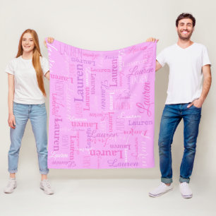 Polaire Lauren a personnalisé la couverture rose