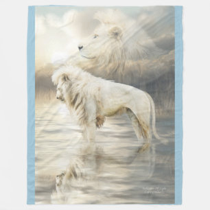 Polaire Lion-Réflexions blanches de couverture légère