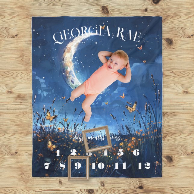 Polaire Lune céleste et couverture bébé papillon étape imp (Créateur téléchargé)