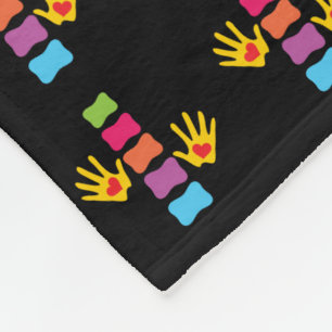 Polaire Mains de chiropractie et couverture d'ouatine