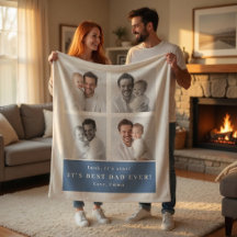 Meilleur Papa Personnalisé Couverture de Photo | P
