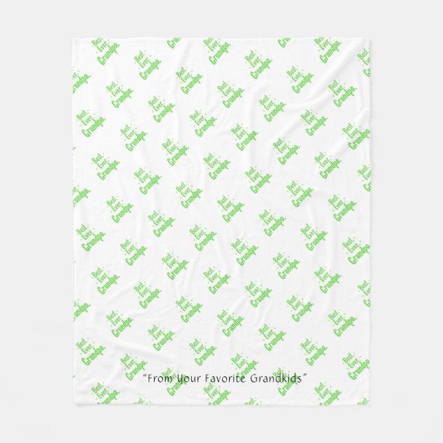 Polaire Meilleure couverture grand-père jamais - Cadeau pe (Devant)