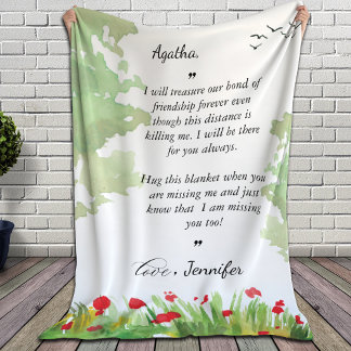 Polaire Message pour Meilleure Amie sur une Couverture | B