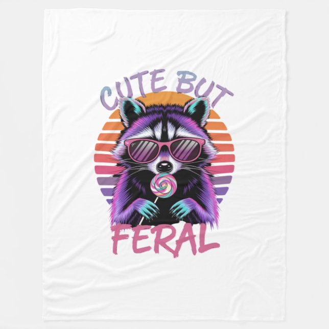Polaire Mignonne mais feral | Couverture confortable pour  (Devant)