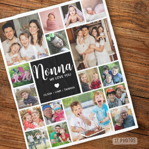 Polaire Moderne couverture en collage de 17 photos Nonna O