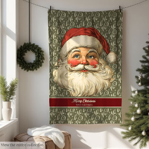 Polaire Nostalgique couverture du Père Noël dans le style