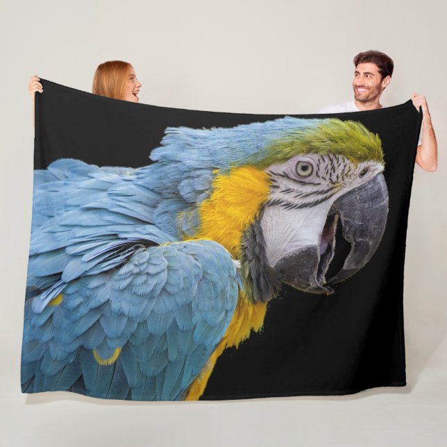 Polaire Oiseau de perroquet sur une couverture en laiton n (En situation)