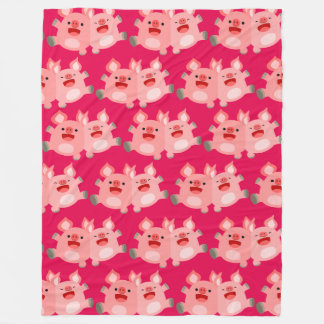 Polaire OUI ! ! Cute couverture en toc de cochons en polai