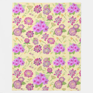 Polaire Pansies couverture fleurie