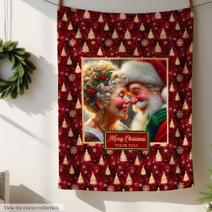 Polaire Parfait Couverture de Noël Cosy Jetez M. Mme Claus