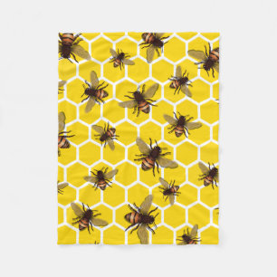Polaire Partout abeilles sur la petite couverture