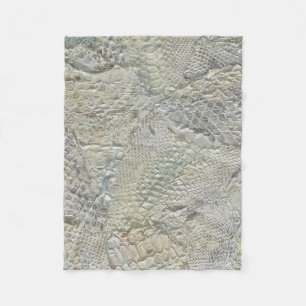 Polaire Peau de serpent blanc Lancer la couverture