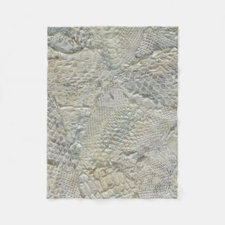 Polaire Peau de serpent blanc Lancer la couverture
