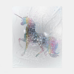Polaire Peignez la couverture de licorne d'éclaboussure