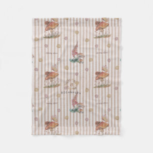 Polaire Pépinière florale imprimer couverture bébé