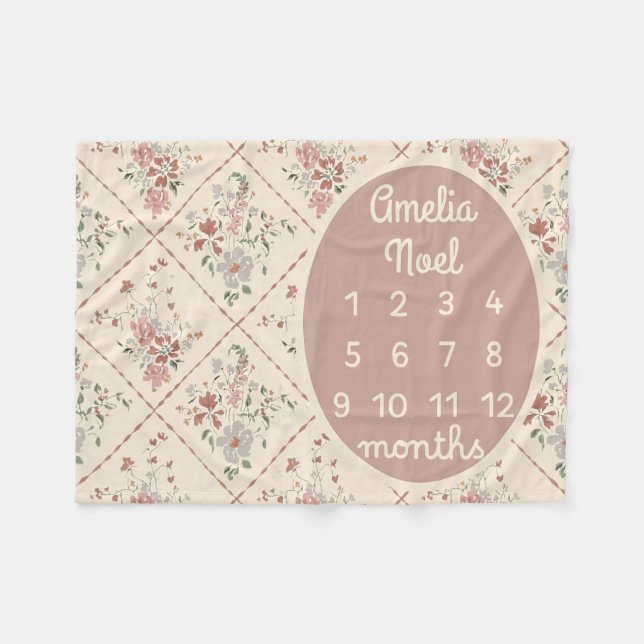 Polaire Personnaliser de couverture personnalisée pour béb (Devant (Horizontal))