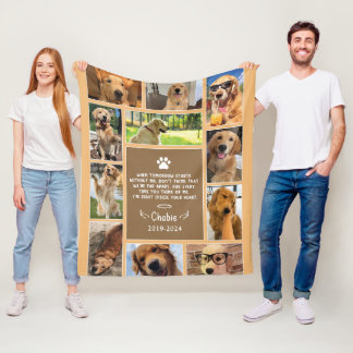 Polaire Pet Memorial Photo Collage de couverture