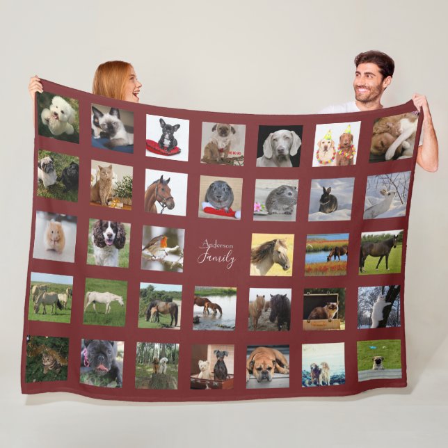 Polaire PET Photo Collecte de couverture - Garde-souvenir/ (En situation)