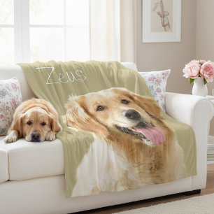 Polaire Photo de chien personnalisé sur couverture