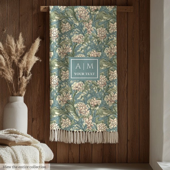 Polaire Pimpernel Romantique Morris Inspirée Couverture Pe (Romantic Pimpernel Morris Inspired Custom Blanket)