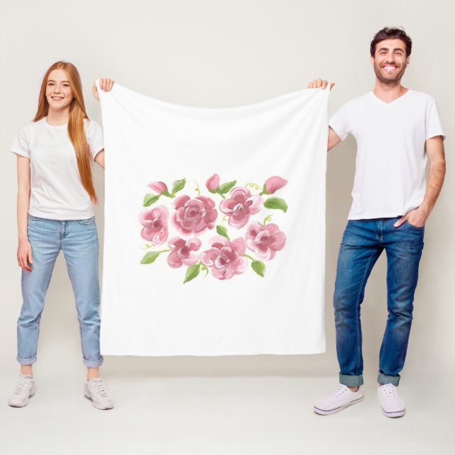 Polaire Pink Positionne La Couverture En Toison (En situation)