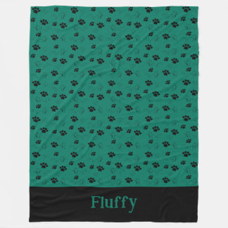 Polaire Poches de couverture de chat personnalisées Nom Fo