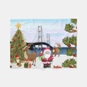 Polaire Pont Mackinac Couverture de la flotte de Noël