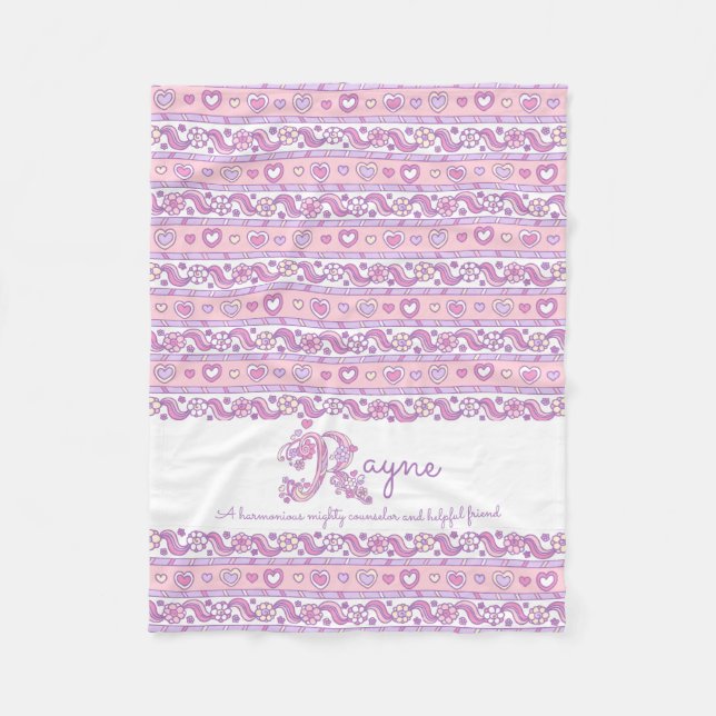 Polaire Signification du nom Rayne R couverture en pastel  (Devant)