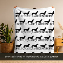 Simple couverture personnalisée noire et blanche p