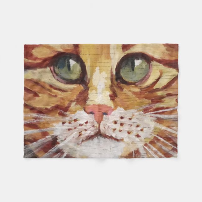 Polaire Tableau Tabby orange Détail de la couverture en po (Devant (Horizontal))