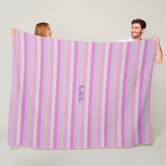 Polaire Toison grande couverture avec bandes de palette ro (En situation)