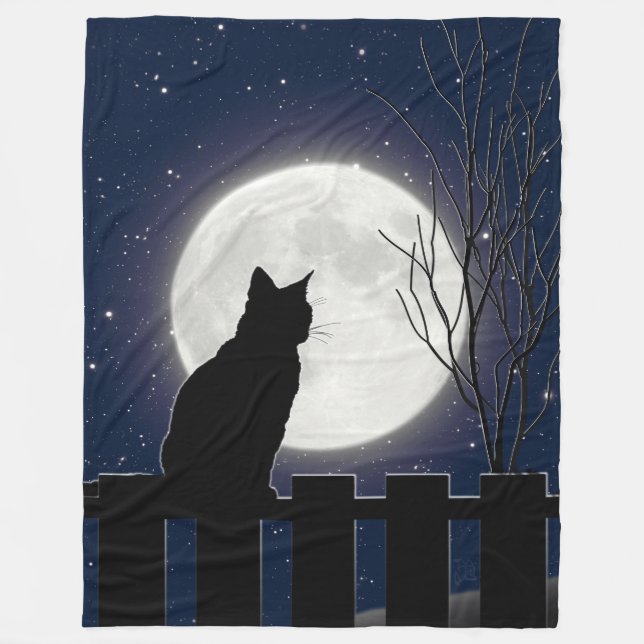 Polaire Un chat noir et une pleine lune, couverture (Devant)