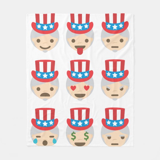 Polaire uncle sam emoji couverture (Devant)