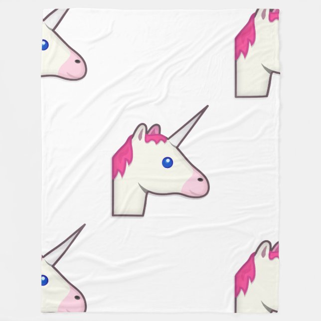 Polaire unicorn emoji couverture (Devant)