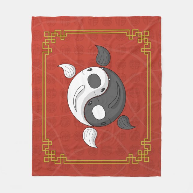 Polaire Yin et Yang la couverture de la flotte de Koi (Devant)
