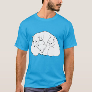 Polar Bear Art T-shirt Plus Size Baby Bear Shirts
