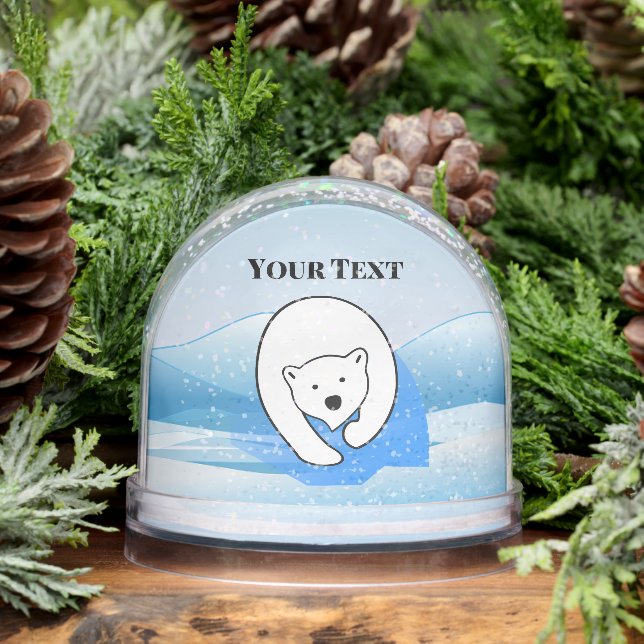 Polar Bear Design Snow Globe (Hiver)